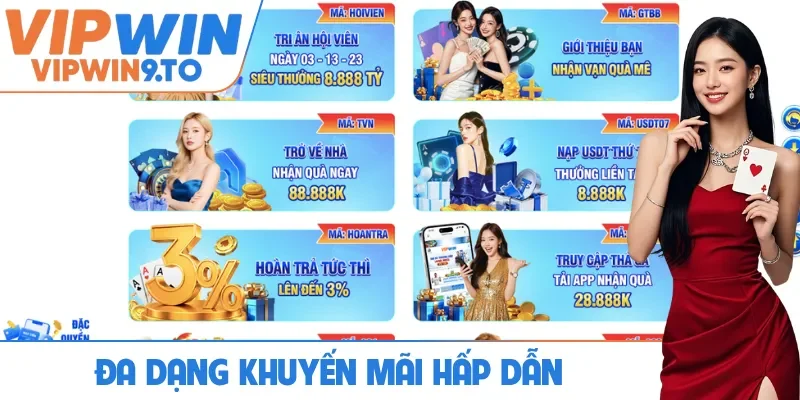 Đa dạng khuyến mãi hấp dẫn
